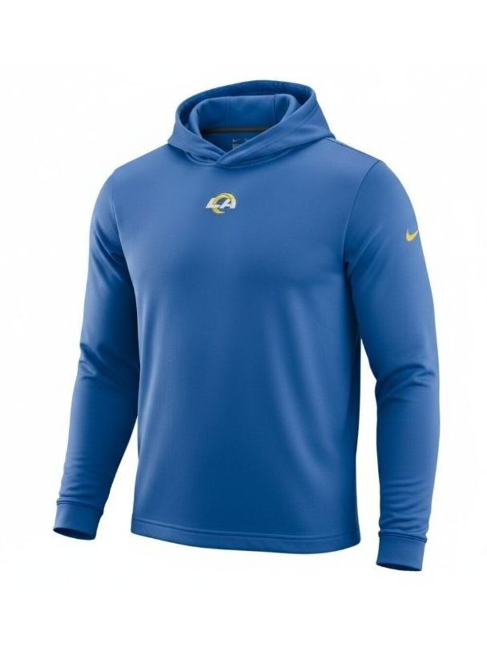 Nike Los Angeles Rams NFL Sideline Performance Long Sleeve Hoodie T-Shirt Men S